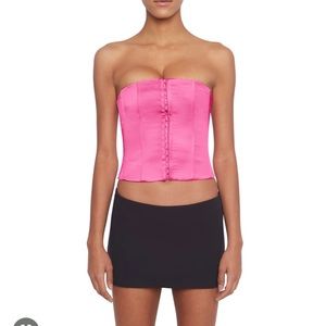 Satin Corset in Sunset